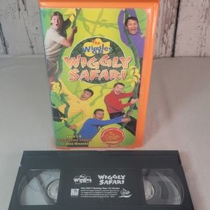 The Wiggles: Wiggly Safari - VHS (2002, Clamshell Case) Steve Irwin Crocodile